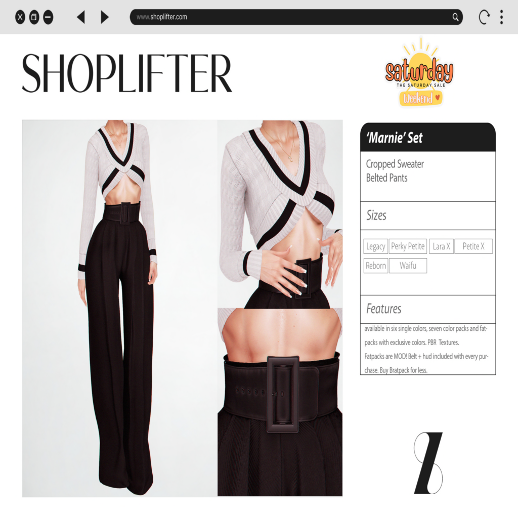 Marnie Set - Legacy/MaitreyaX/Reborn/+mods	&lt;a href=&quot;http://maps.secondlife.com/secondlife/VELOUR/65/163/83&quot;&gt;Teleport&lt;/a&gt;