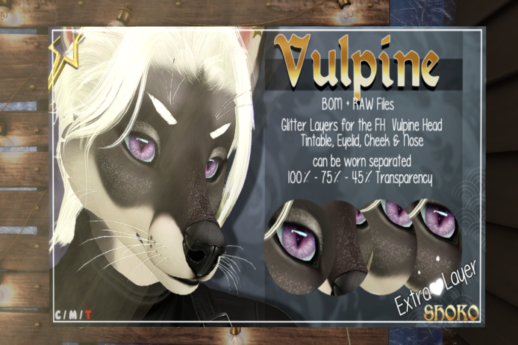 Vulpine Glitter - BOM, L$99