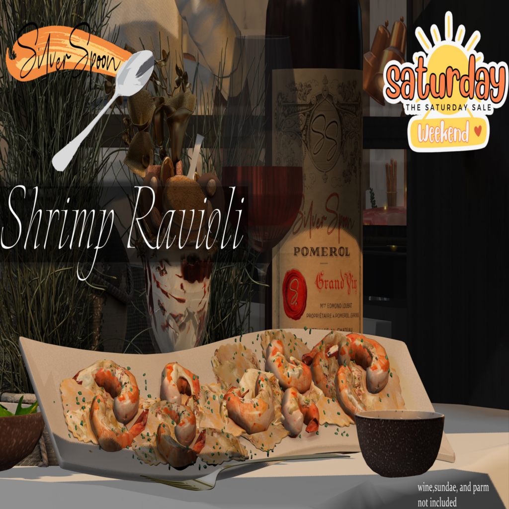 Shrimp Ravioli Decor	&lt;a href=&quot;http://maps.secondlife.com/secondlife/Highlife%20V/5/39/2497&quot;&gt;Teleport&lt;/a&gt;