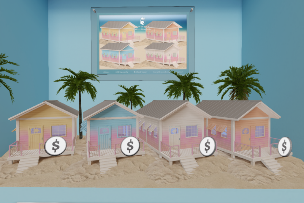 Sunset Beach Hut, L$650 each/L$2300 FP