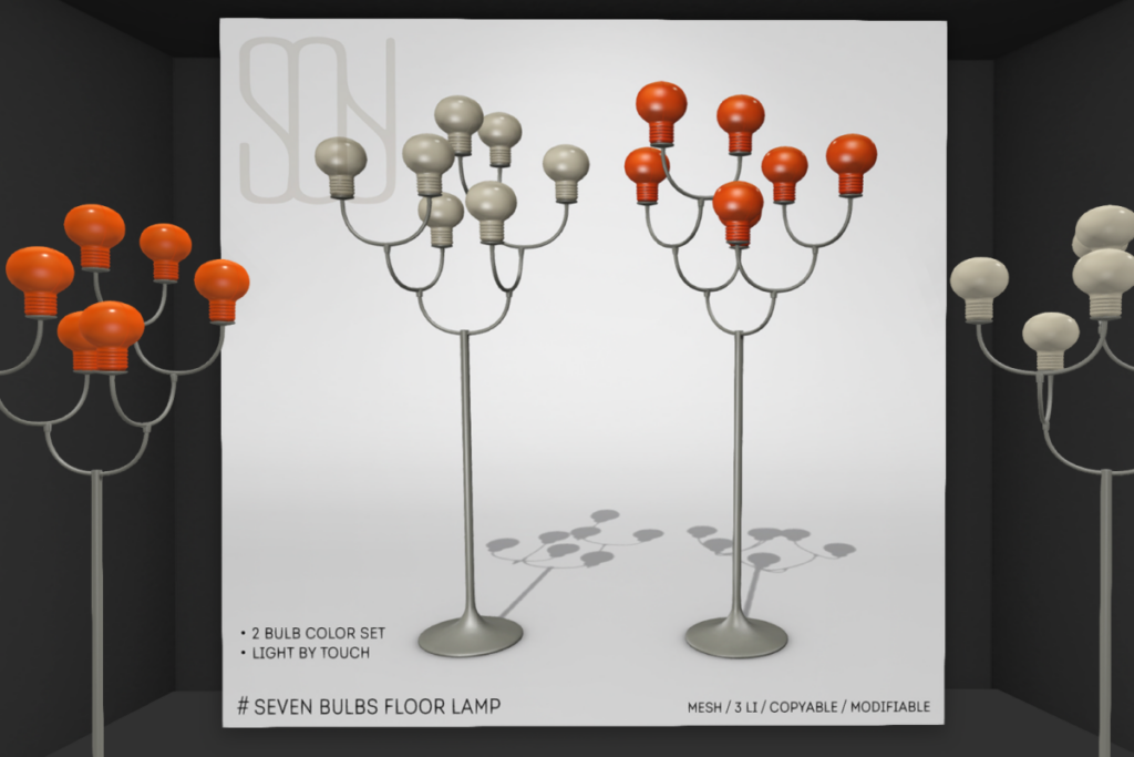 Seven Bulbs Floor Lamp,  L$150