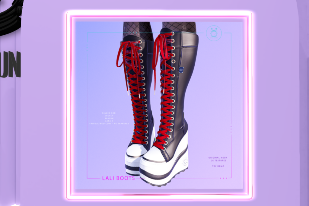 Lali Boots - Legacy/MaitreyaX/Reborn, L$250 each/L$1250 FP