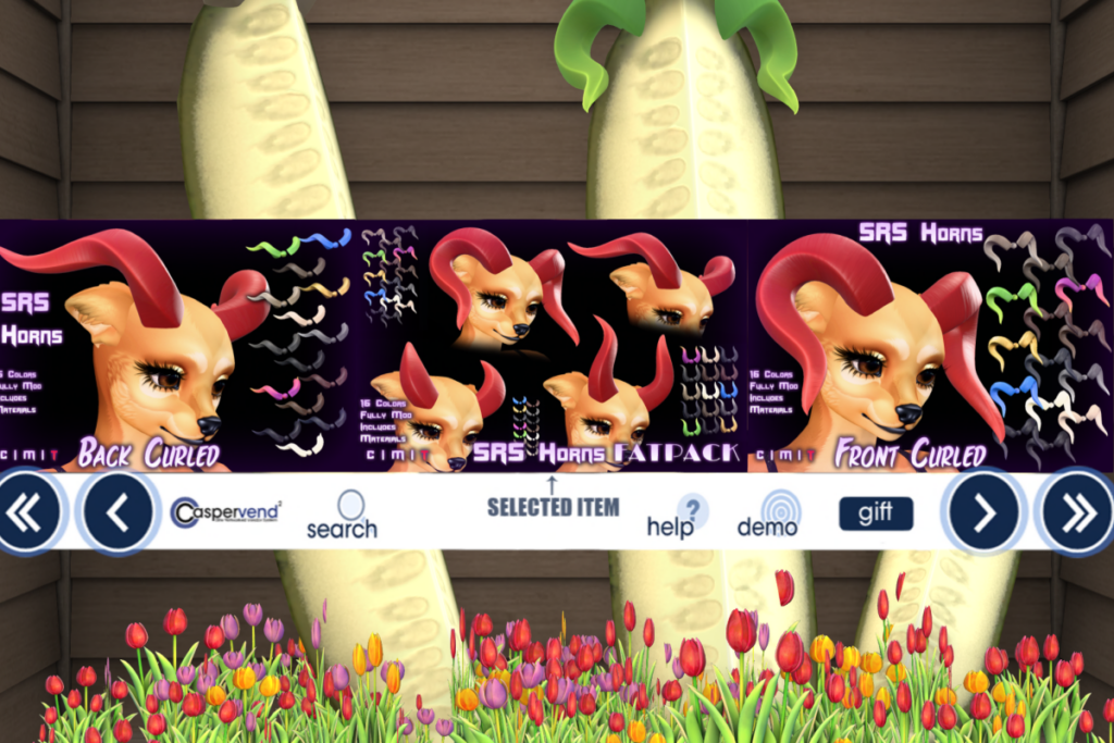 SRS Horns, L$400 each/L$1500 FP