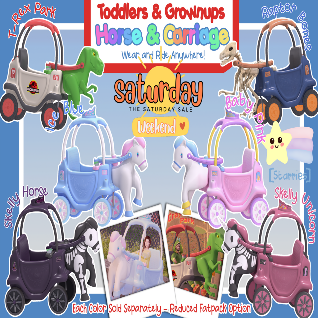 Horse &amp; Carriage Driveable Vehicle	&lt;a href=&quot;http://maps.secondlife.com/secondlife/Starries/250/242/23&quot;&gt;Teleport&lt;/a&gt;