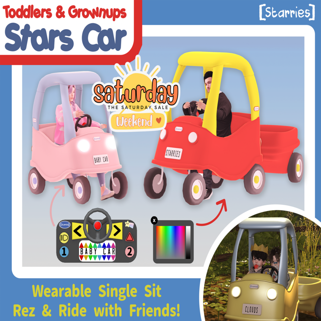Stars Car Driveable Vehicle	&lt;a href=&quot;http://maps.secondlife.com/secondlife/Starries/250/242/23&quot;&gt;Teleport&lt;/a&gt;