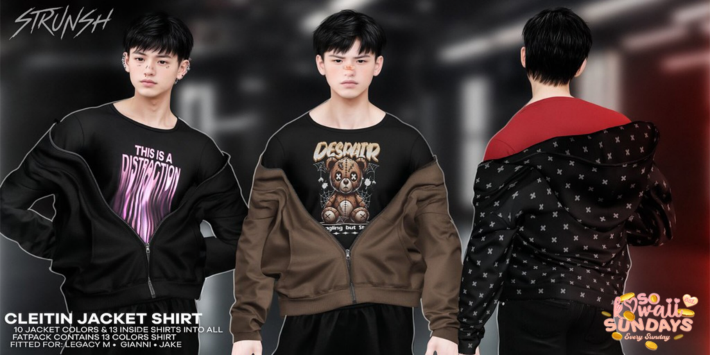 Cleitin Jacket Shirt - Gianni/Jake/Legacy	&lt;a href=&quot;http://maps.secondlife.com/secondlife/Heartbreak/128/128/94&quot;&gt;Teleport&lt;/a&gt;