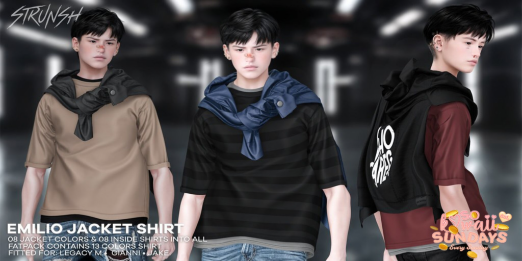 Emilio Jacket Shirt - Gianni/Jake/Legacy	&lt;a href=&quot;http://maps.secondlife.com/secondlife/Heartbreak/128/128/94&quot;&gt;Teleport&lt;/a&gt;