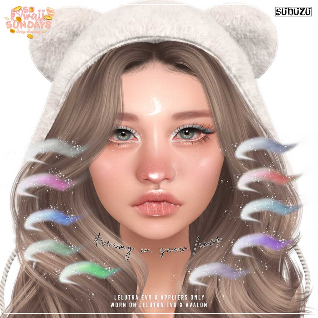 Dreamy with Snow Eyeliner - EvoX	&lt;a href=&quot;http://maps.secondlife.com/secondlife/Eagle%20District/190/217/2137&quot;&gt;Teleport&lt;/a&gt;