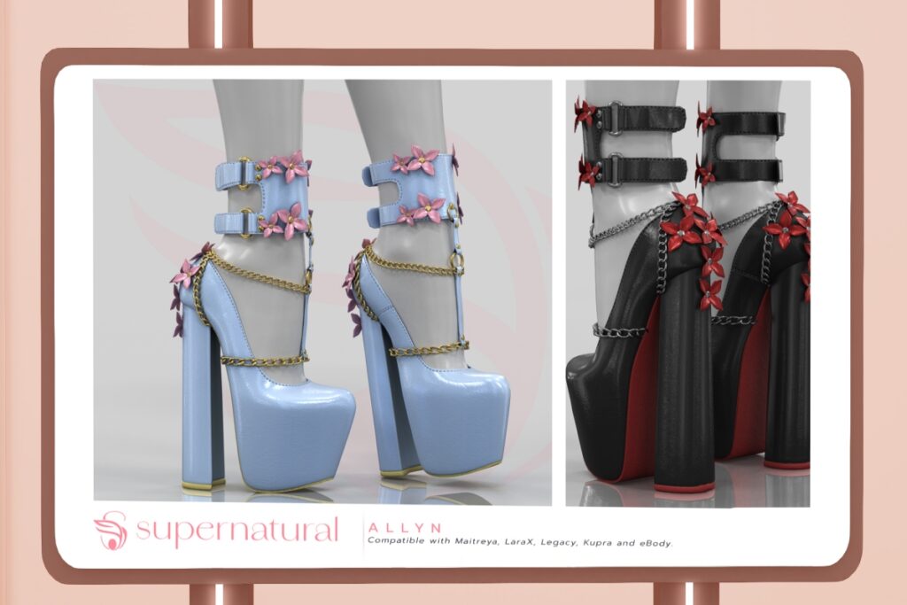 Allyn Heels - Inithium/Legacy/Maitreya/Reborn/+mods, L$188 each/L$1288 FP