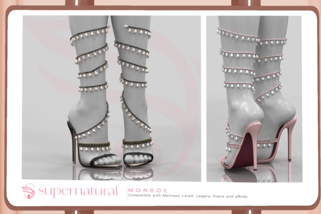 Monroe Heels - Inithium/Legacy/MaitreyaX/Reborn, L$268 each/L$1388 FP