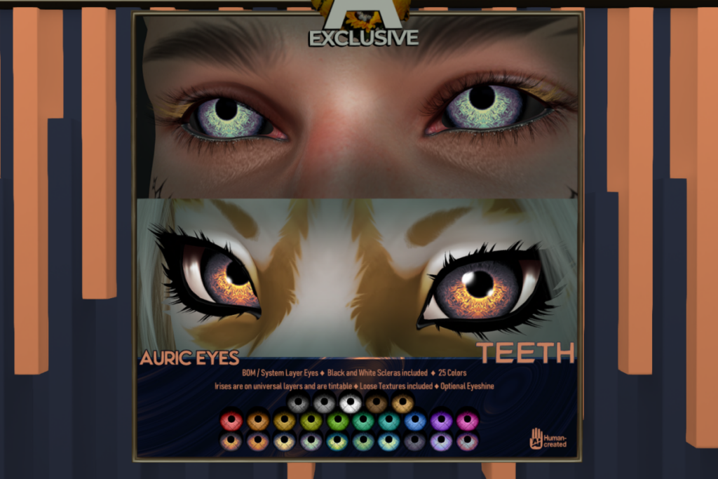 Auric Eyes - BOM, L$350