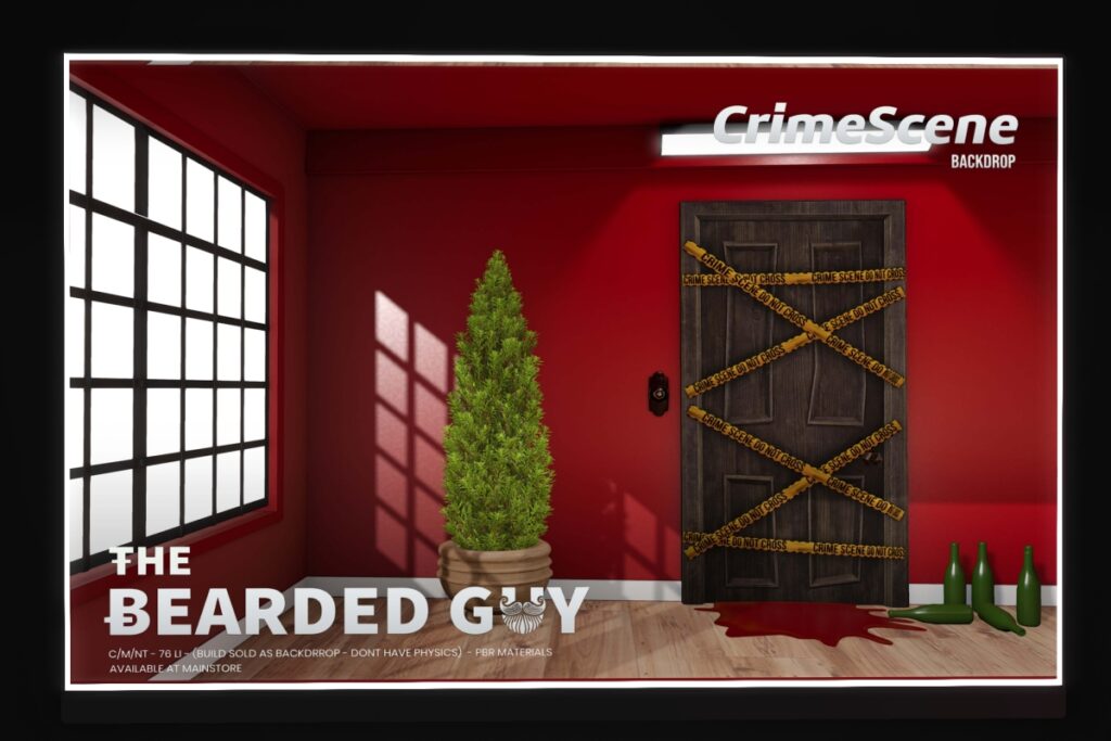 Crime Scene Backdrop, L$299