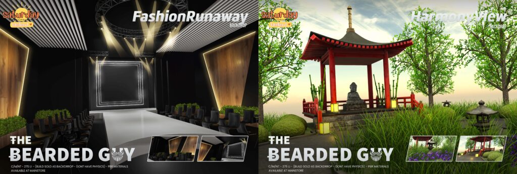 Fashion Runway Backdrop &amp; Harmony View Backdrop	&lt;a href=&quot;http://maps.secondlife.com/secondlife/Moonwall/169/121/32&quot;&gt;Teleport&lt;/a&gt;