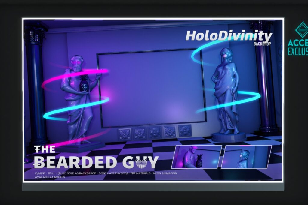 Holo Divinity Backdrop, L$299