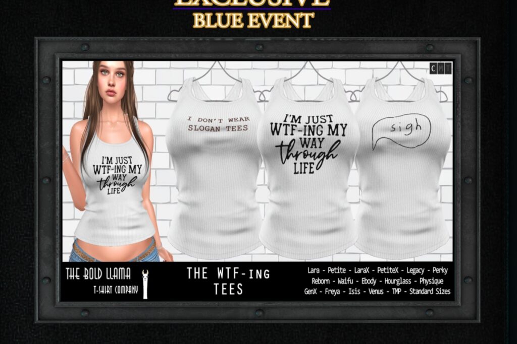 The WTF-ing Tees - see ad for fits, L$150