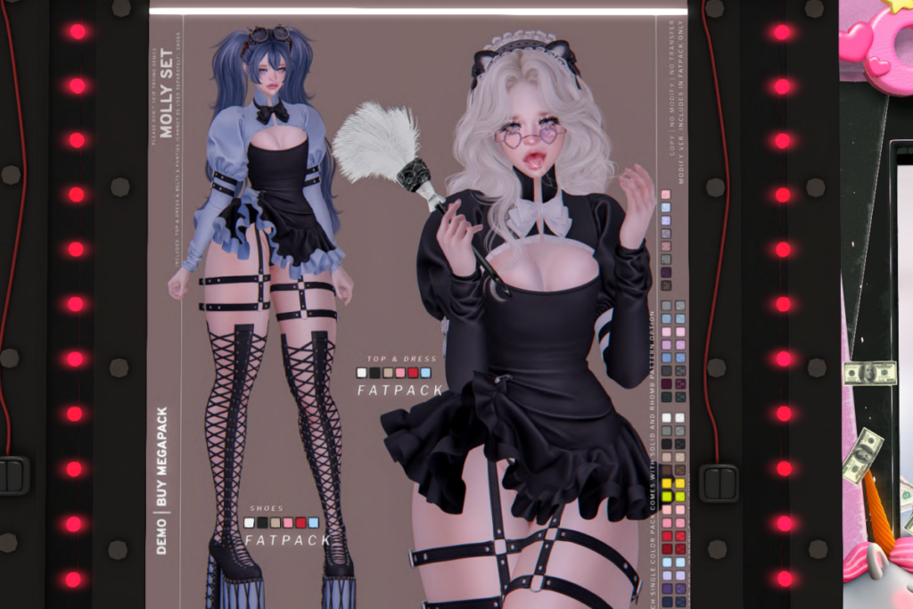 Molly Dress &amp; Shoes - demo for fits, L$350 each/L$1850 each FP/L$2800 MP