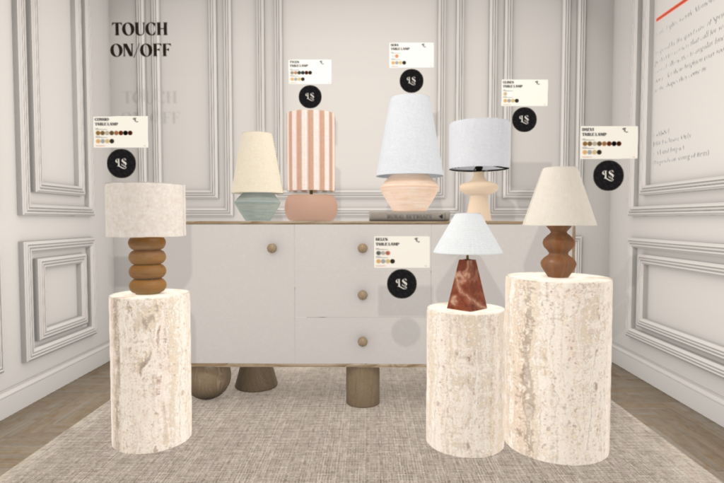 Assorted Lamp Collection, L$185 each/L$499 FP