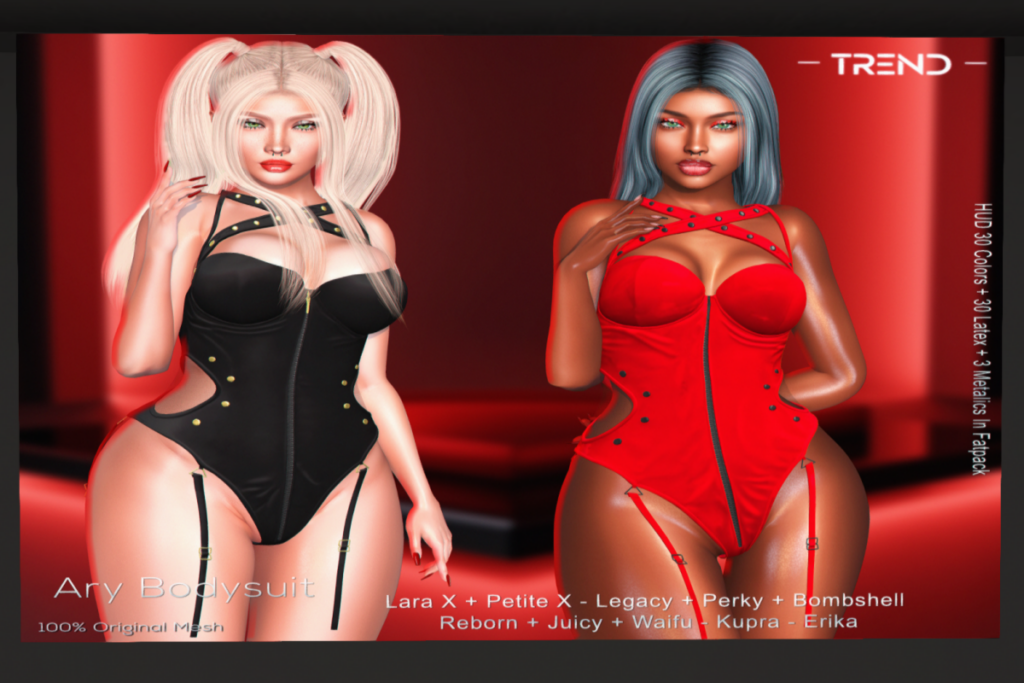 Ary Bodysuit - Erika/Inithium/Legacy/MaitreyaX/Reborn/+mods, L$325 each/L$1799 FP