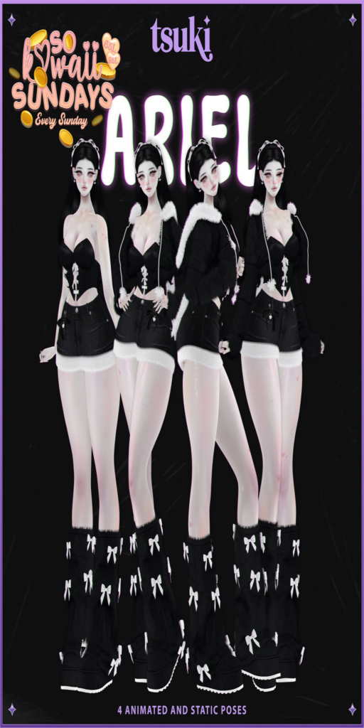 Ariel Poses	&lt;a href=&quot;http://maps.secondlife.com/secondlife/Dream%20Lake/127/125/184&quot;&gt;Teleport&lt;/a&gt;