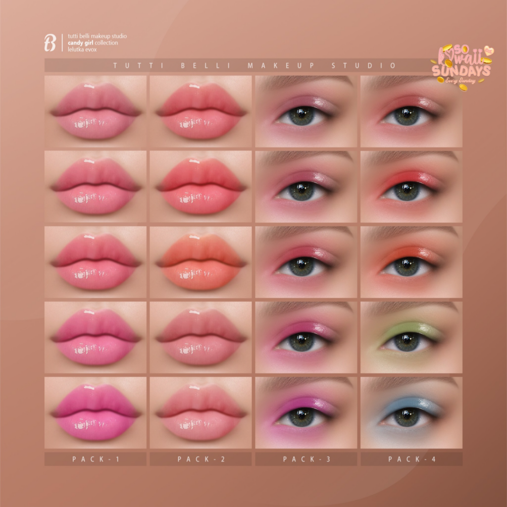 Candy Girl Collection Cosmetics - EvoX	&lt;a href=&quot;http://maps.secondlife.com/secondlife/Malkine/110/166/293&quot;&gt;Teleport&lt;/a&gt;