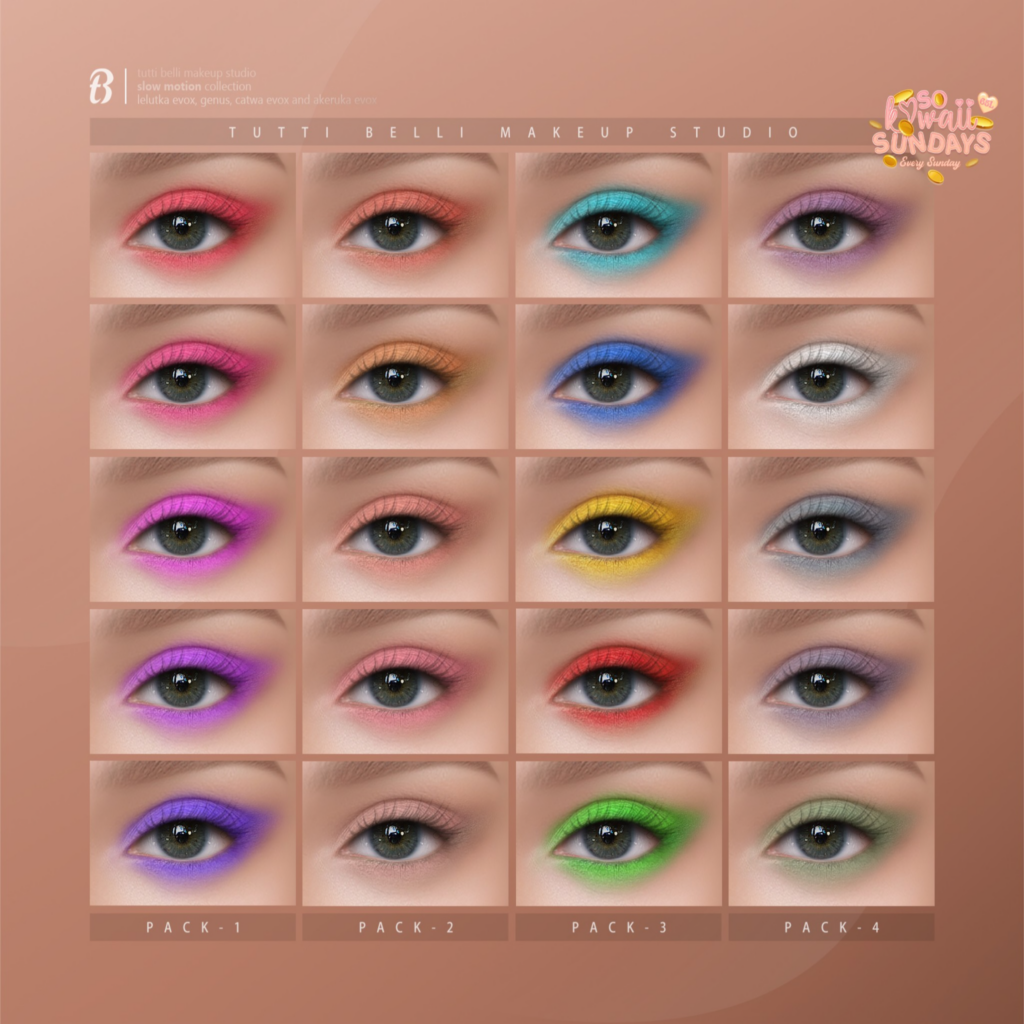 Slow Motion Collection Cosmetics - AkX/CatwaX/EvoX/Genus	&lt;a href=&quot;http://maps.secondlife.com/secondlife/Malkine/110/166/29&quot;&gt;Teleport&lt;/a&gt;