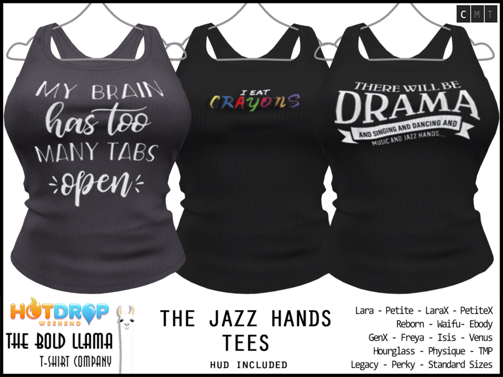Jazz Hands Tee&#039;s - see ad for fits