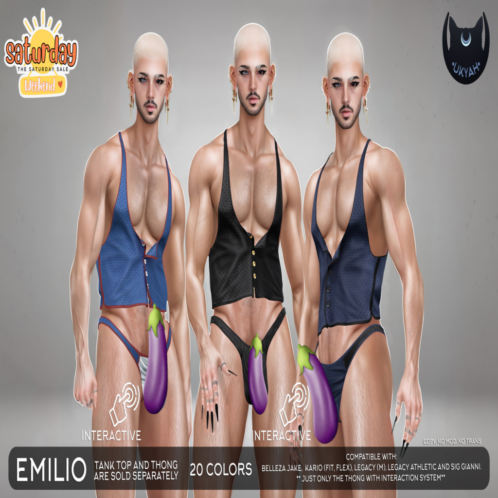 Emilio Outfit - Gianni/Jake/Kario Fit+Flex/Legacy/+mods	&lt;a href=&quot;http://maps.secondlife.com/secondlife/Magic%20Sky/194/94/2022&quot;&gt;Teleport&lt;/a&gt;
