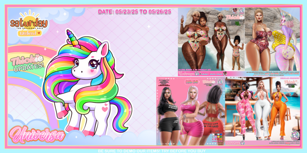 TSS Sales Outfits - see ad for fits	&lt;a href=&quot;https://maps.secondlife.com/secondlife/Universa/117/83/1319&quot;&gt;Teleport&lt;/a&gt;
