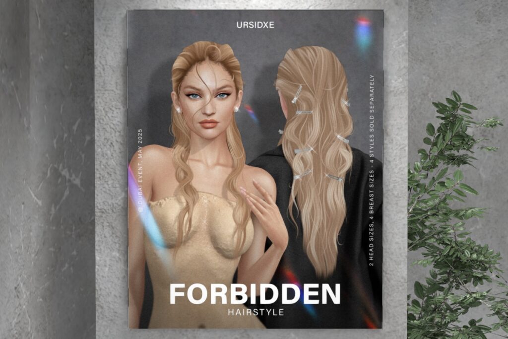 Forbidden Hairstyle, L$399 Starter Pack/L$199 Upgrade Pack/L$589 FP