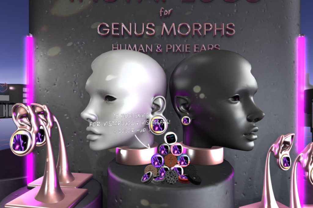 Instaplugs For Genus Morph Ears Human &amp; Pixie	&lt;a href=&quot;http://maps.secondlife.com/secondlife/Valkyr/51/132/24&quot;&gt;Teleport&lt;/a&gt;