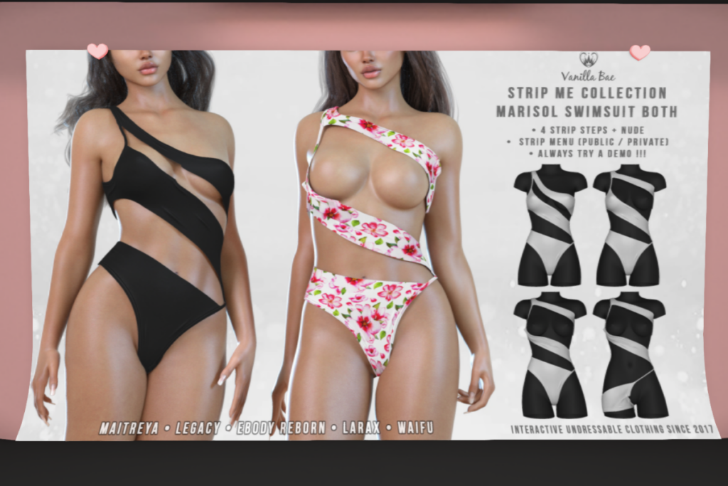 Marisol Swimsuit - Legacy/Maitreya/Reborn/+mods	&lt;a href=&quot;http://maps.secondlife.com/secondlife/Vanilla%20Bae/105/112/27&quot;&gt;Teleport&lt;/a&gt;
