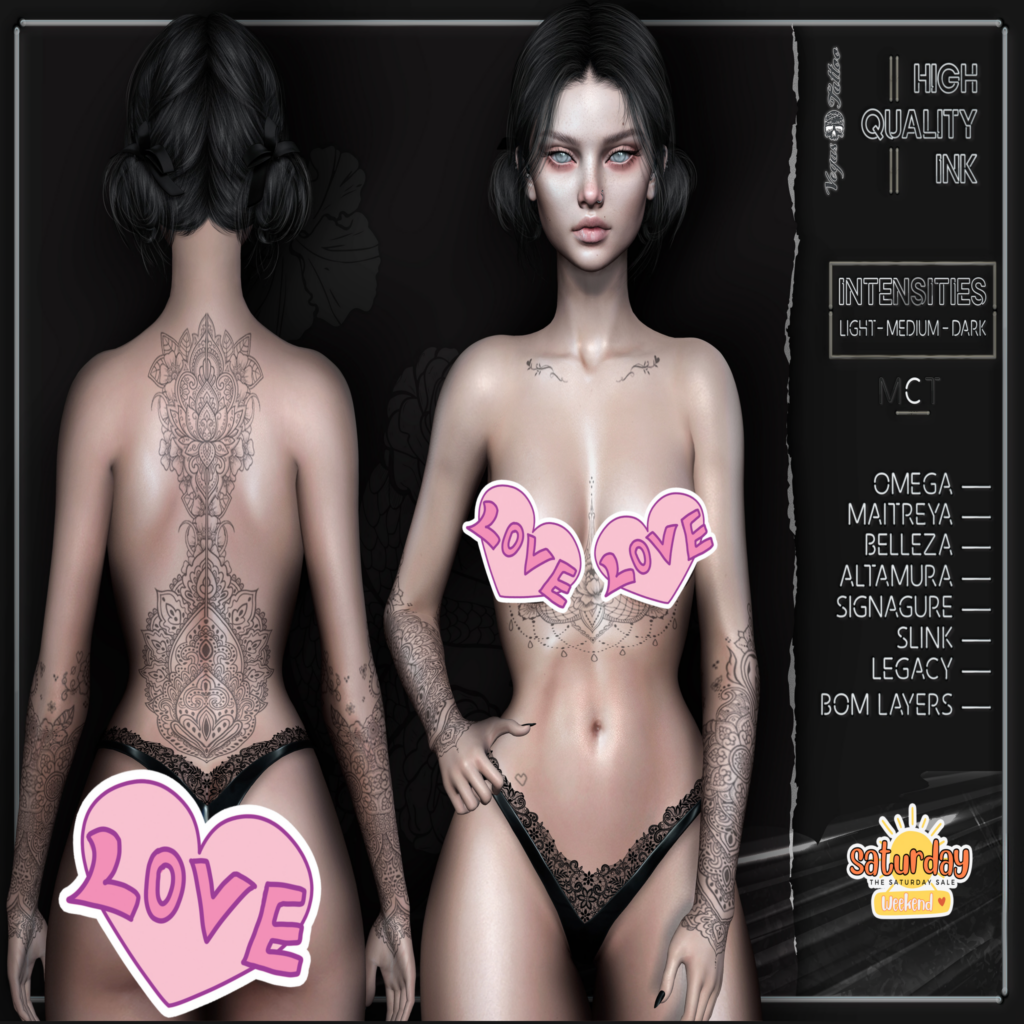 Nivile Tattoo - BOM/Altamura/BellezaOG/Legacy/Maitreya/Signature/Slink	&lt;a href=&quot;http://maps.secondlife.com/secondlife/Voodoo/113/133/31&quot;&gt;Teleport&lt;/a&gt;