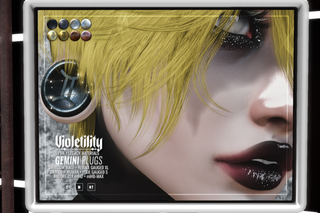 Gemini Plugs - LEX miHD/Swallow Gauged, L$240