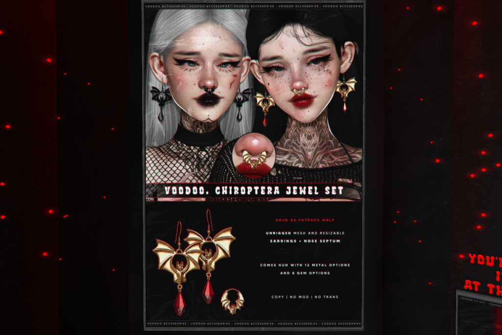Chiroptera Jewel Set, L$399