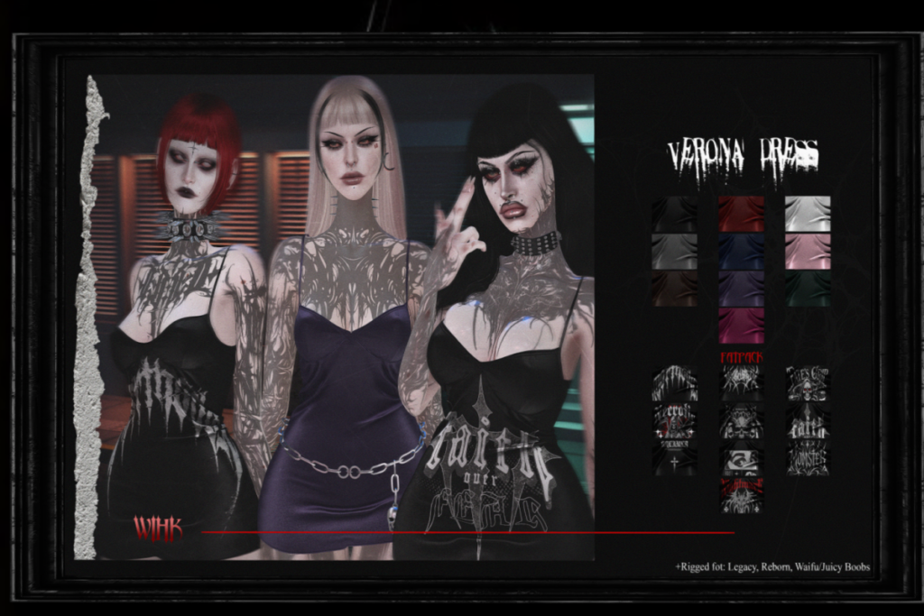 Verona Dress - Legacy/Reborn/+mods, L$ each/L$ FP