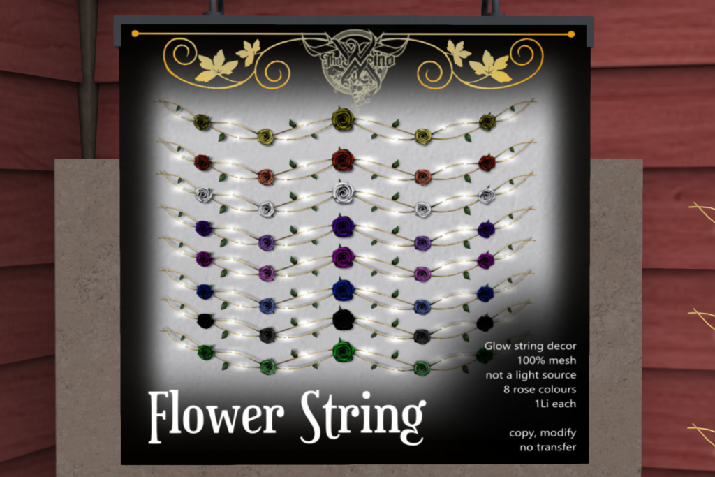 Flower String Decor, L$200 FP