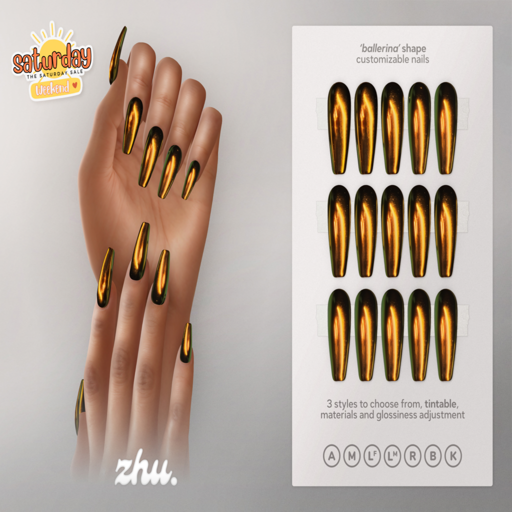 Luminous Mesh Nails - Anatomy/GenX/Inithium/Legacy M+F/Maitreya/Reborn	&lt;a href=&quot;http://maps.secondlife.com/secondlife/Lila/12/67/911&quot;&gt;Teleport&lt;/a&gt;