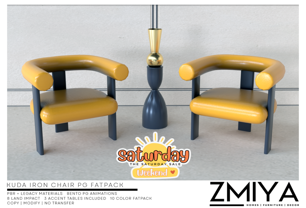 Kuda Iron Chair PG Decor Set	&lt;a href=&quot;http://maps.secondlife.com/secondlife/The%20Moon%20Kingdom/118/47/21&quot;&gt;Teleport&lt;/a&gt;