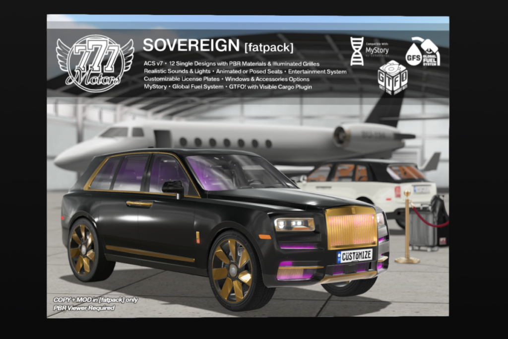 Sovereign, L$649 each/L$1999 FP