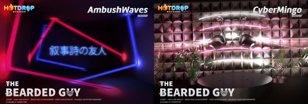 Ambush Waves &amp; Cyber Mingo Backdrops