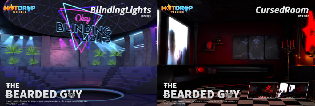 Blinding Lights &amp; Cursed Room Backdrops