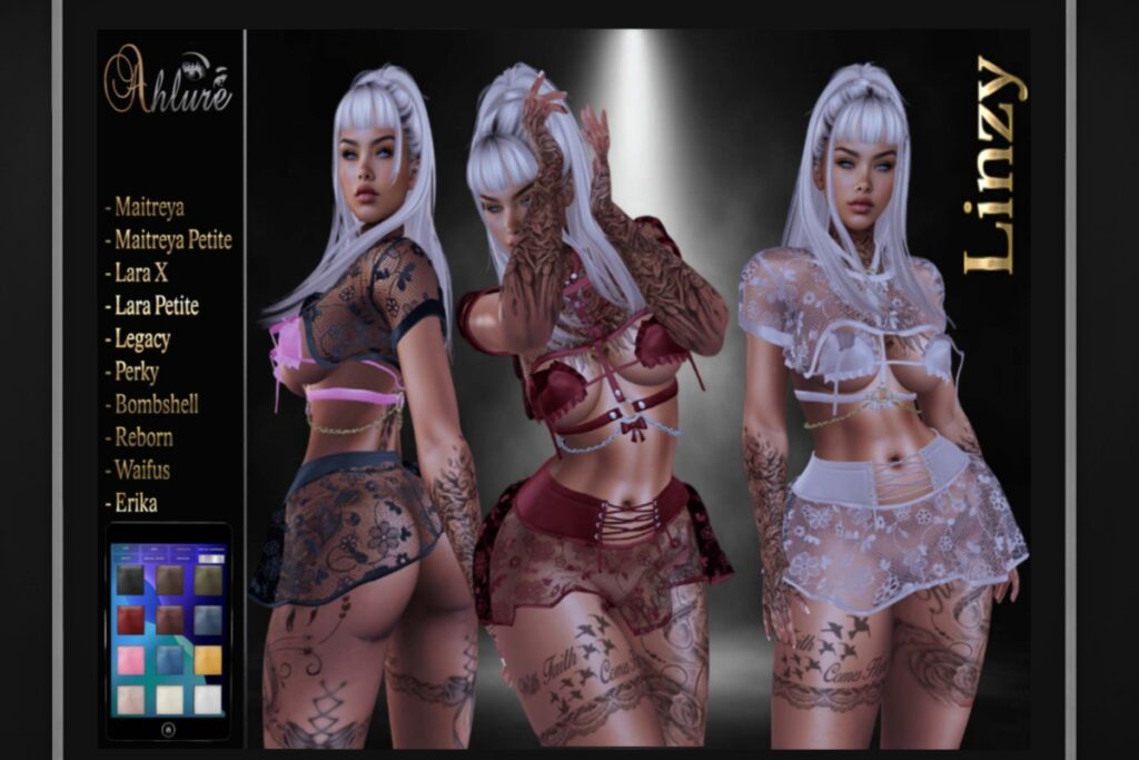 Linzy Outfit - Erika/Legacy/Maitreya/Reborn/+mods, L$299 FP