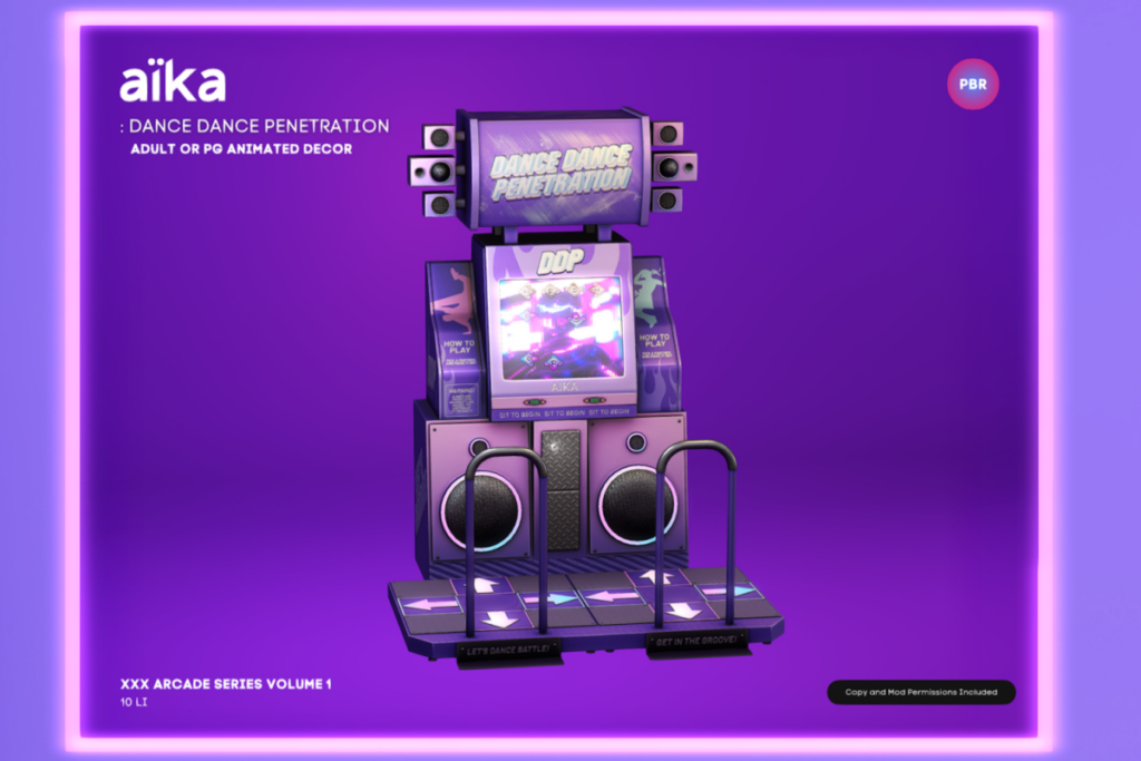 Dance Dance Penetration, L$499 PG/L$999 Adult
