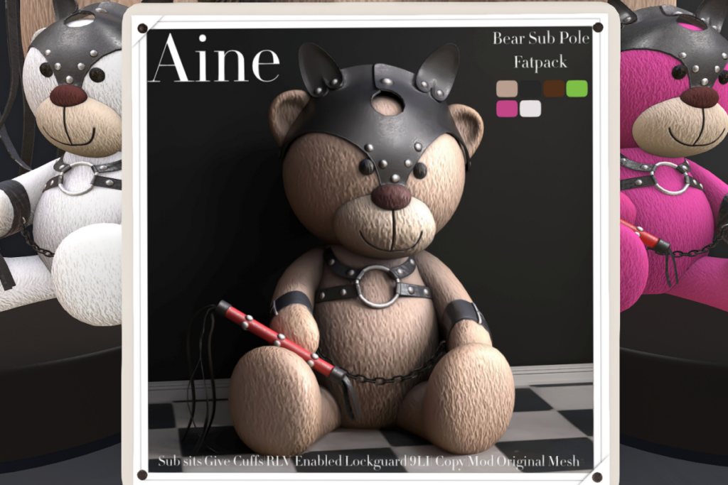 Bear Sub Pole Decor, L$499 each/L$750 FP