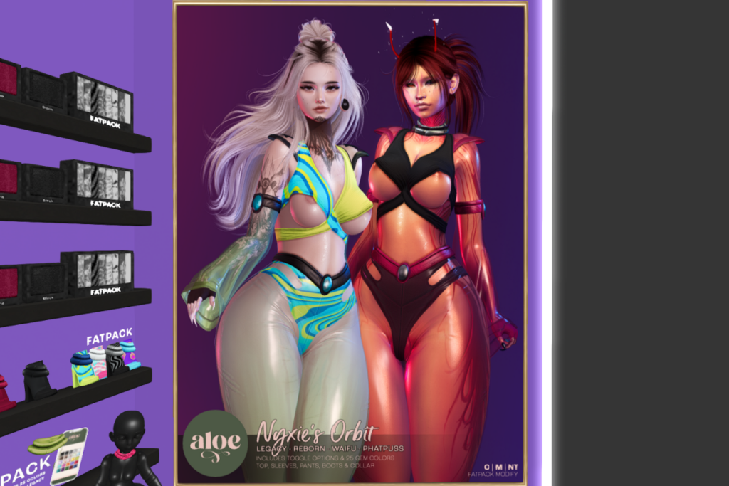 Nyxie&#039;s Orbit Outfit - Legacy/Reborn/+mods, L$250 each/L$399-L$1499 each FP/L$3999 MP