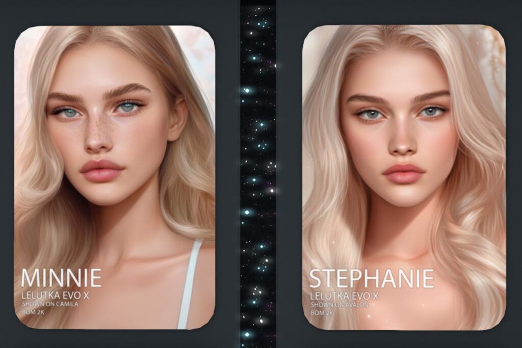 Minnie &amp; Stephanie Skin - EvoX, L$849 each/L$2999-L$3999 each FP