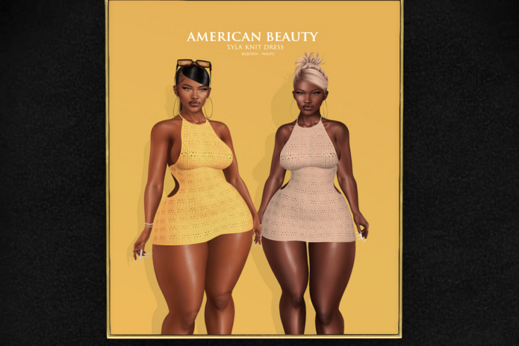 Lyla Knit Dress - Reborn/+mods, L$250 each/L$1200 FP