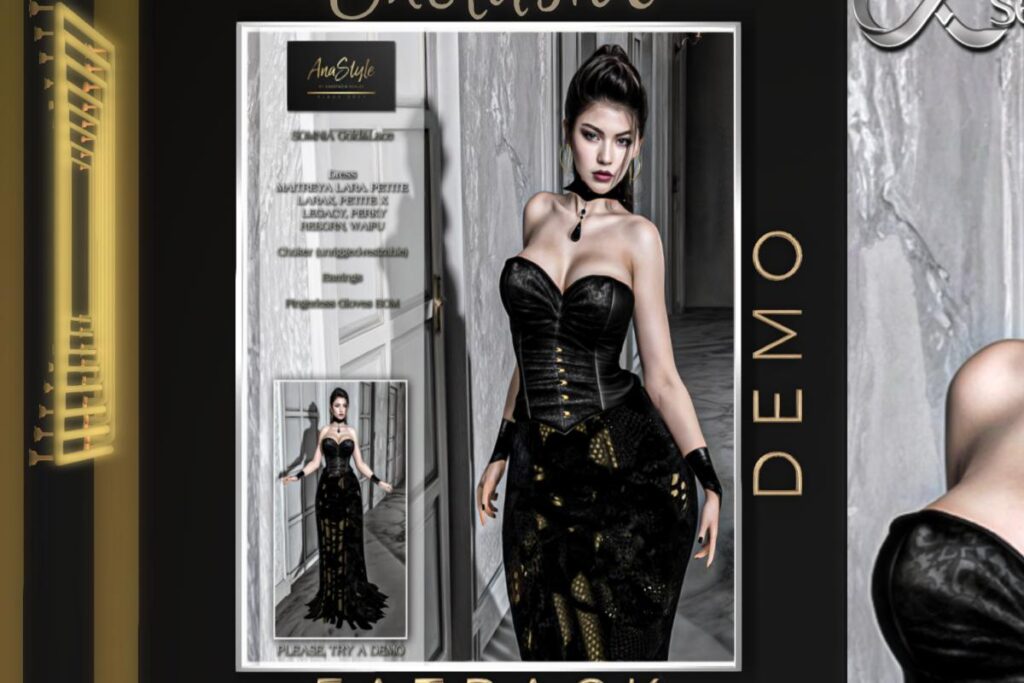 Somnia Gold &amp; Lace Outfit - Legacy/Maitreya/Reborn/+mods, L$99-L$199 each/L$1500 FP