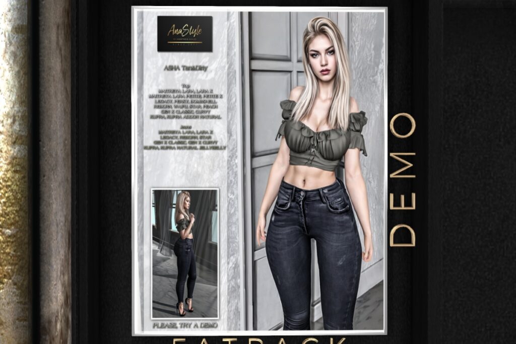Asha Outfit - see ad for fits, L$150-L$199 each/L$520-L$1899 each FP