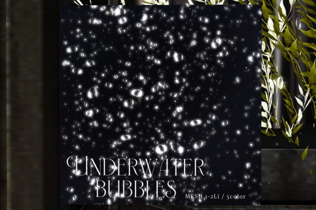 Underwater Bubbles Animated Decor, L$349